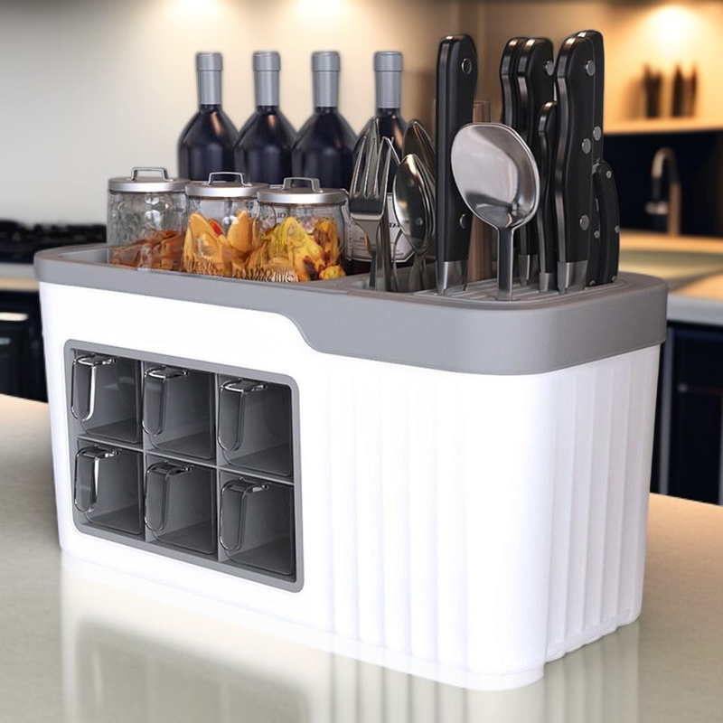 독일 주방 조미료 분리 수납함 칼 포크 수저 정리대