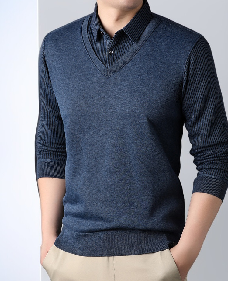 겨울 남성 패션 셔츠와 스웨터