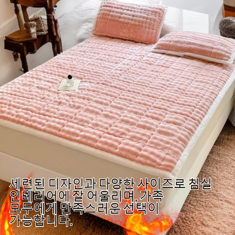 가을과 겨울용 두꺼운 캐시미어 매트리스 전면 이미지
