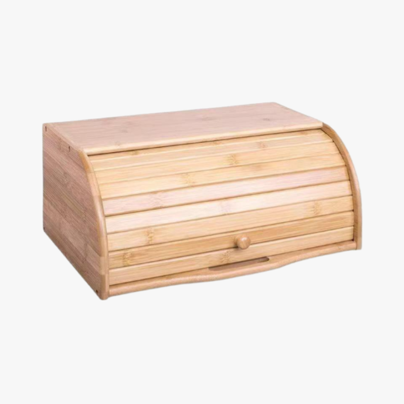 Japanese Style Multi-Layer Bamboo Bread Box Kitchen Wooden Portable Bread Storage Box