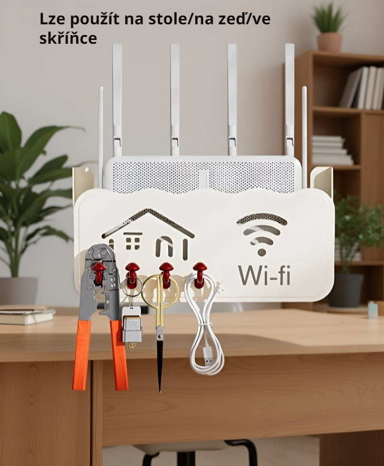 Detail úložného boxu s WiFi zařízením