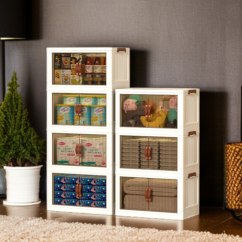 Faltbare transparente Kunststoff-Aufbewahrungsbox Kleiderschrank