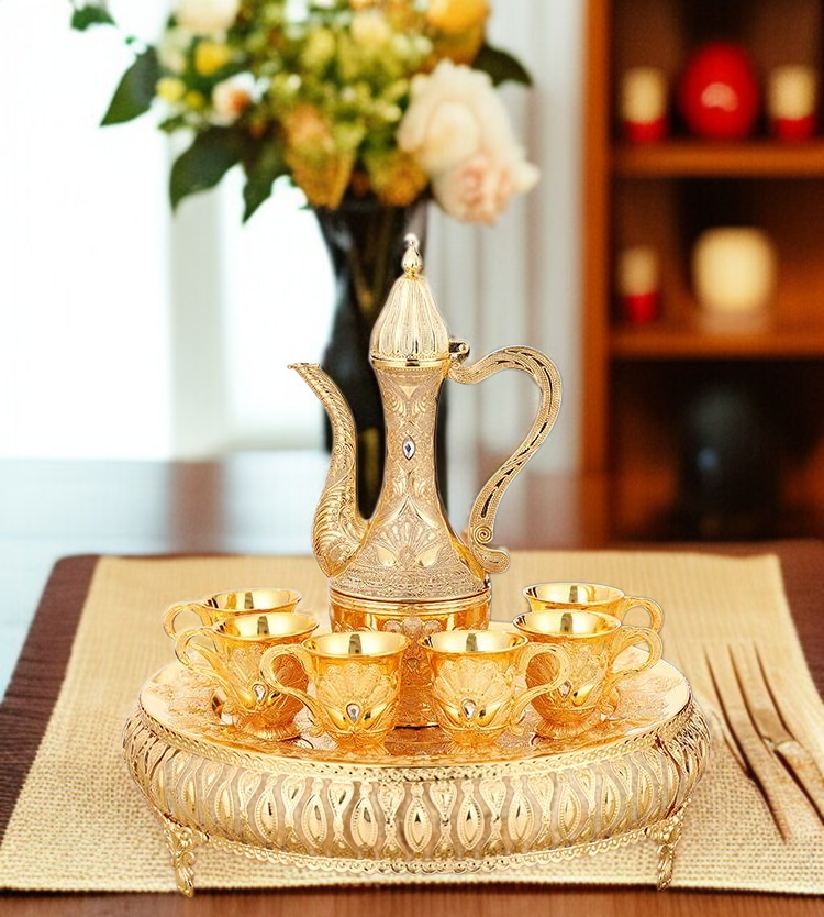 高級感あふれる欧風金属食器セット