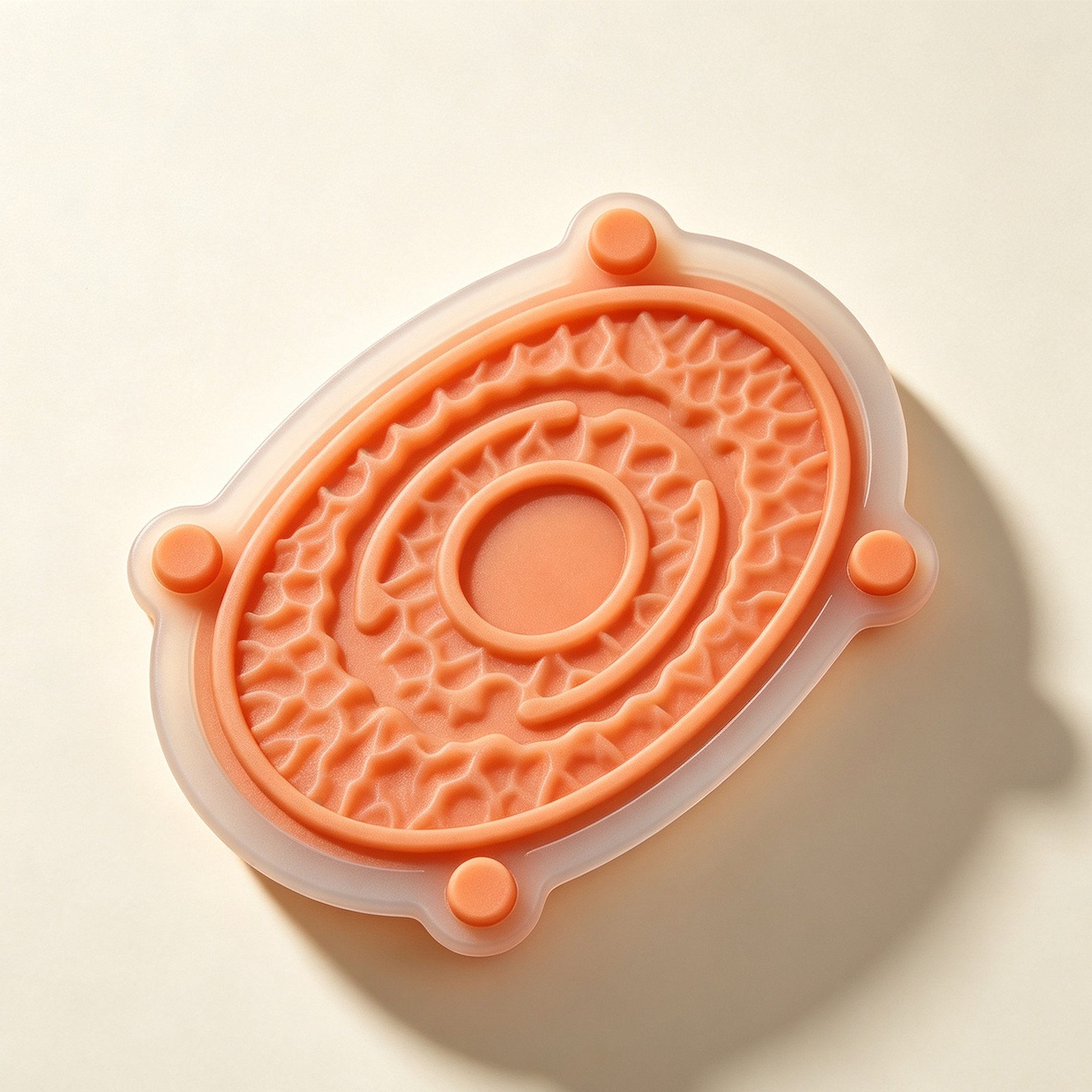 Swirled silicone heat insulation pad