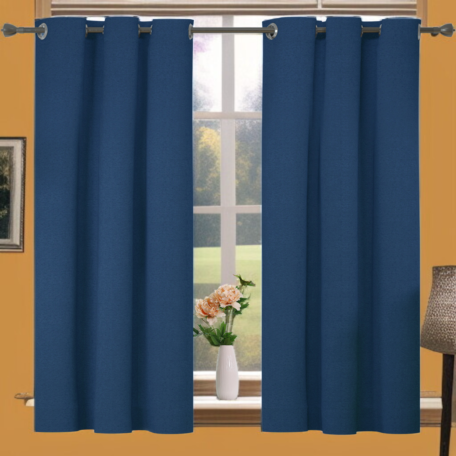 寝室ソリッドカラー高遮光遮光カーテン完成リビングルームバルコニーフル遮光カーテン