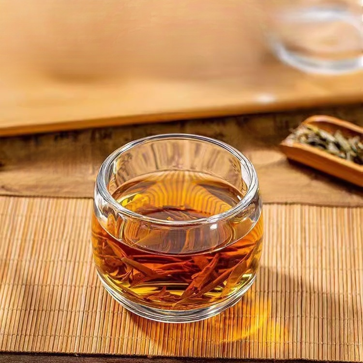 Vaso de cristal sin plomo resistente al calor para el cuidado de la salud