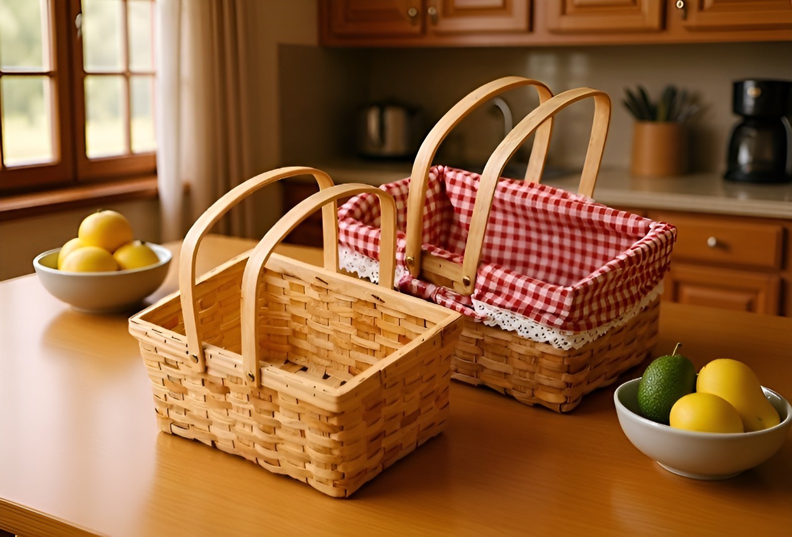 環保耐用編織提籃收納水果