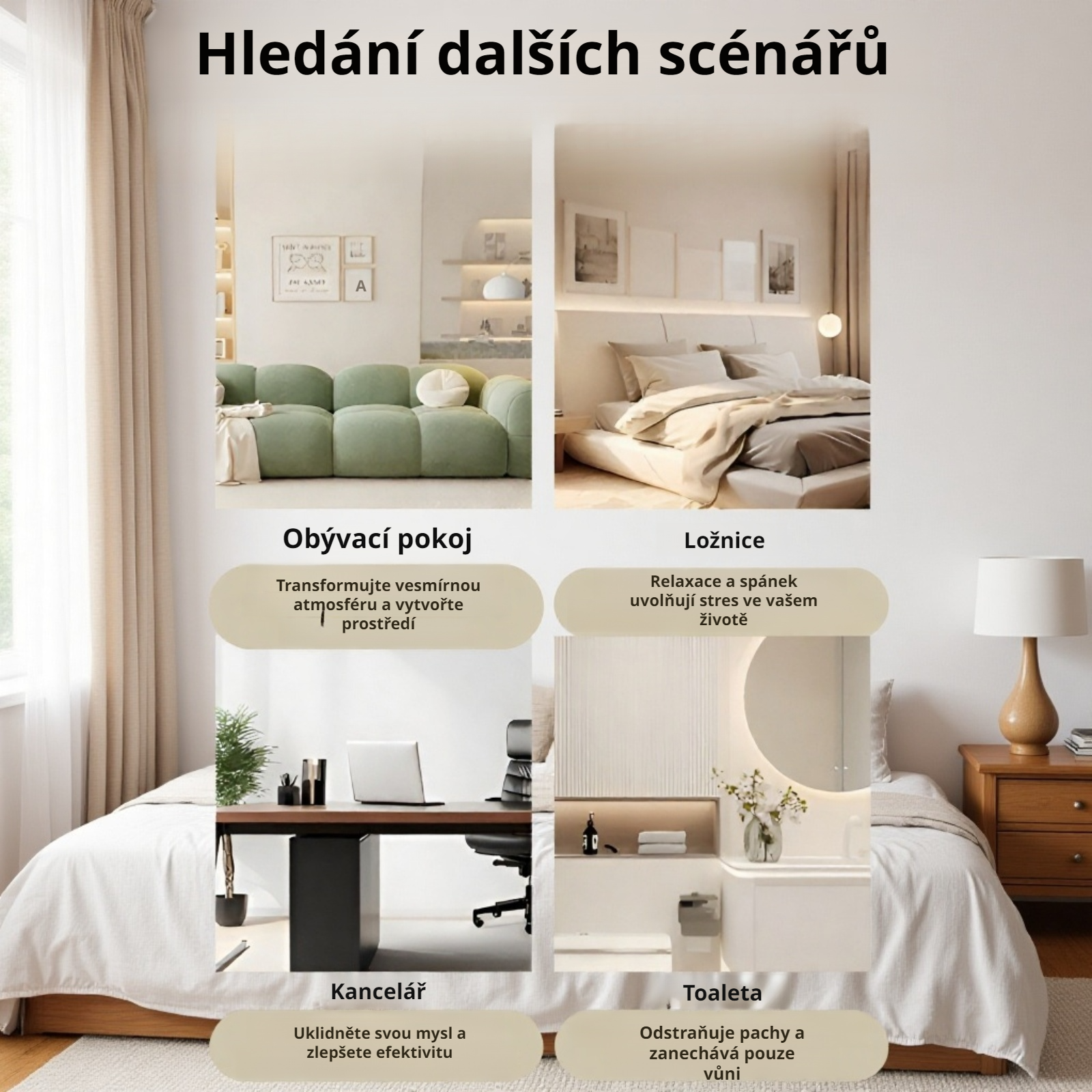 Vánoční aroma difuzér bez plamene pro rodinu