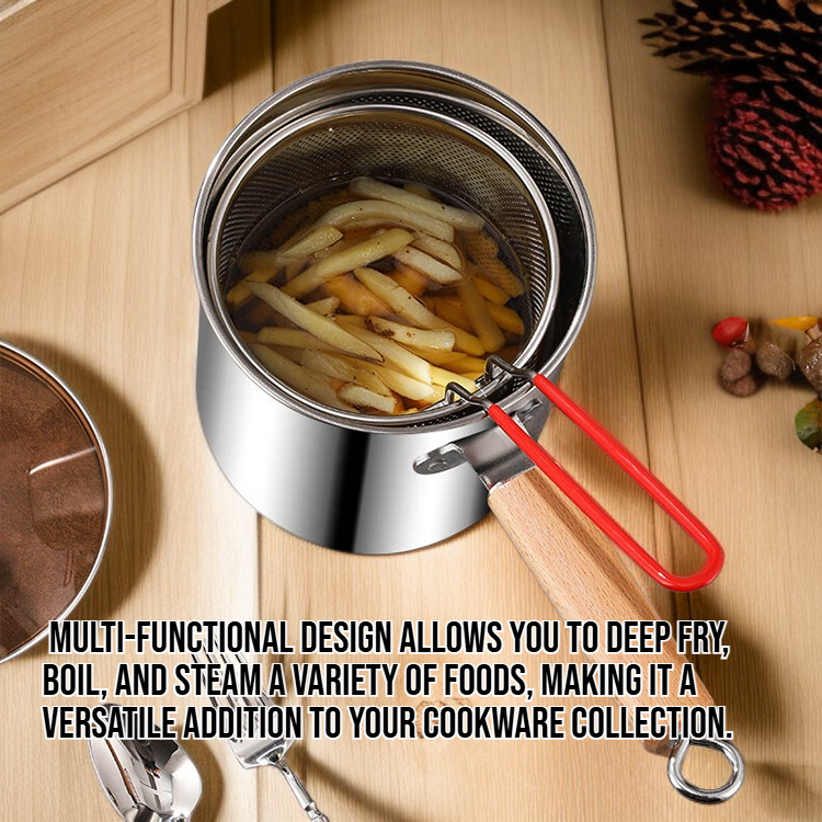 304 stainless steel multi-functional deep fryer