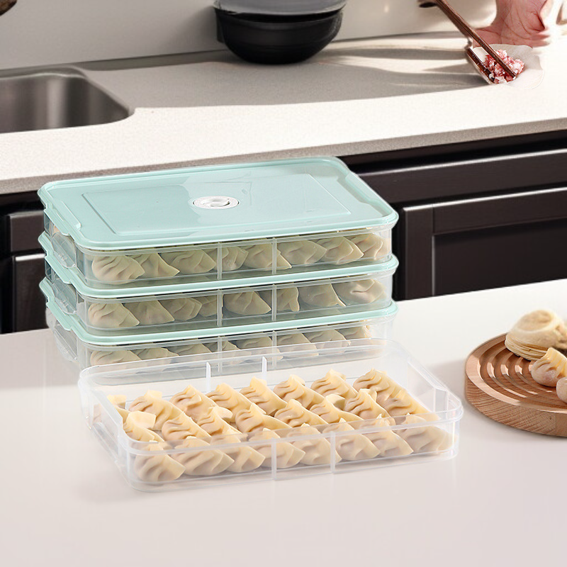 Caja de almacenamiento para congelador, apta para alimentos