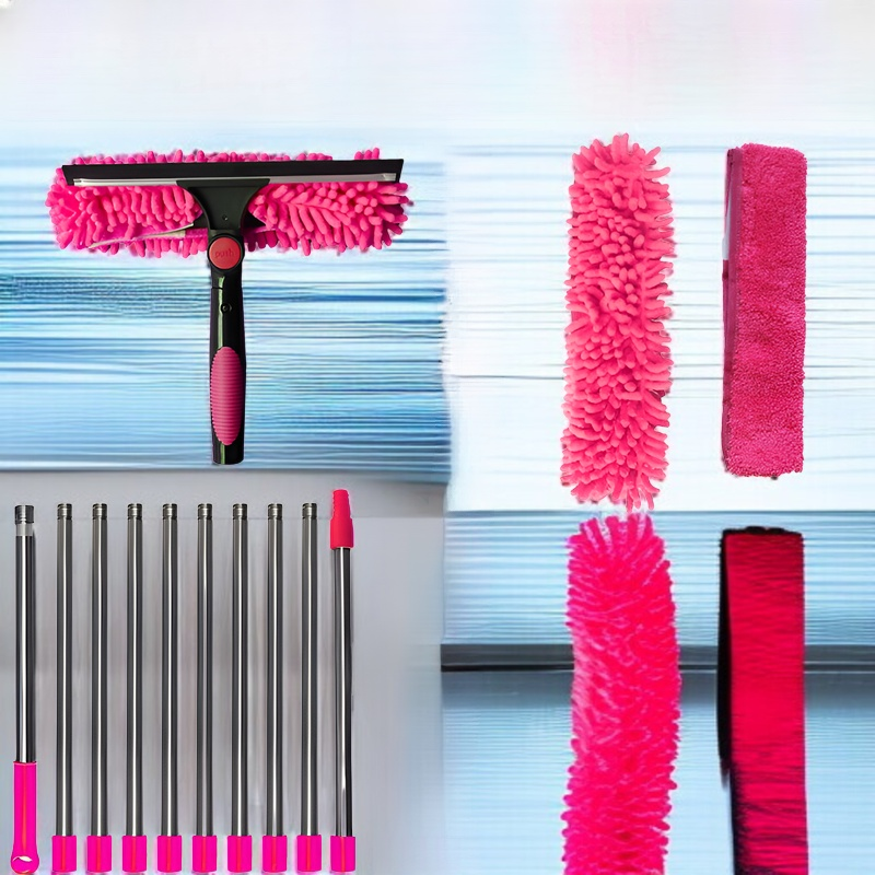 JMY Zwei-in-Eins-Fensterreinigungsschaber Glasreinigung Artefaktreinigung spezielles doppelseitiges 