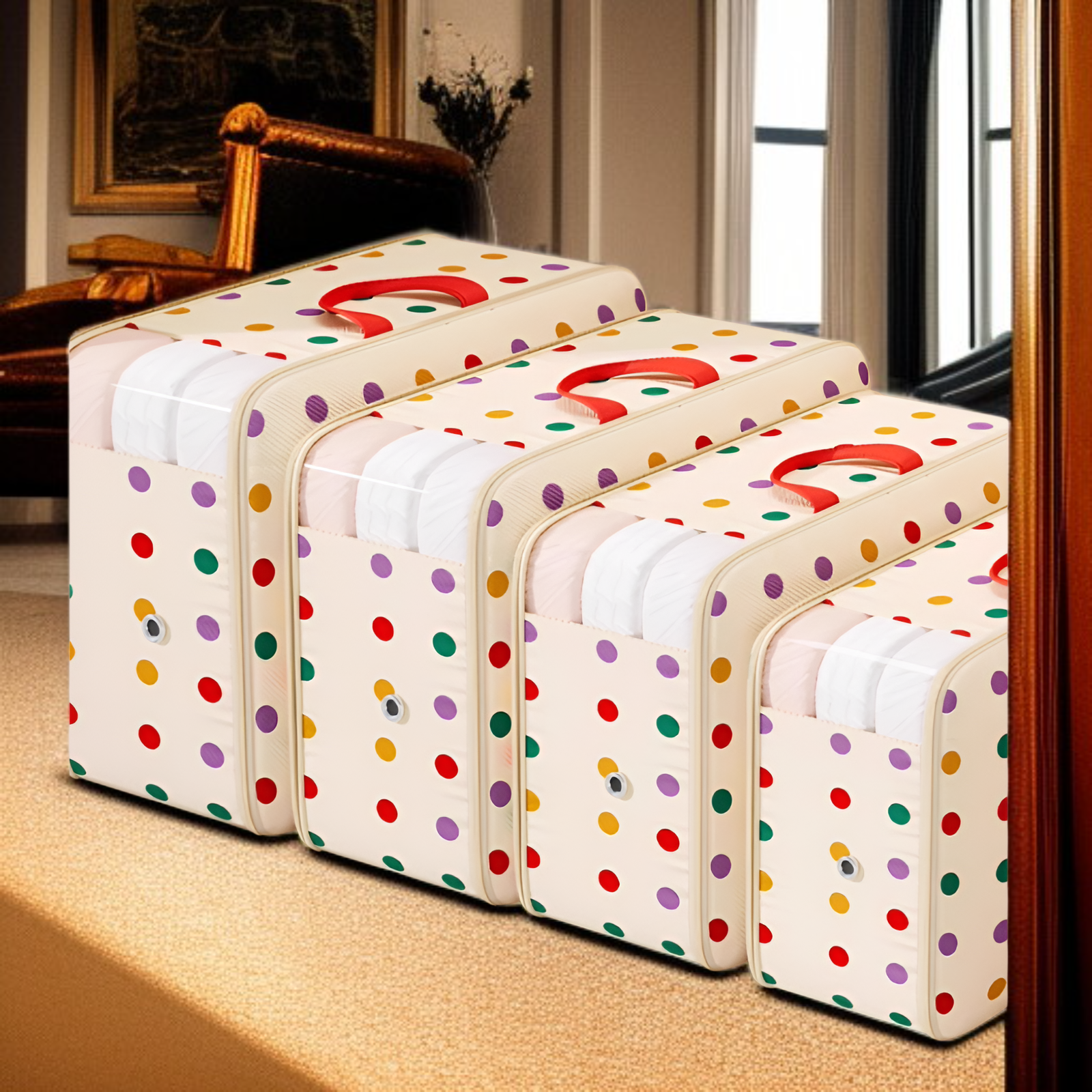 압축 진공 다운 재킷 특수 백