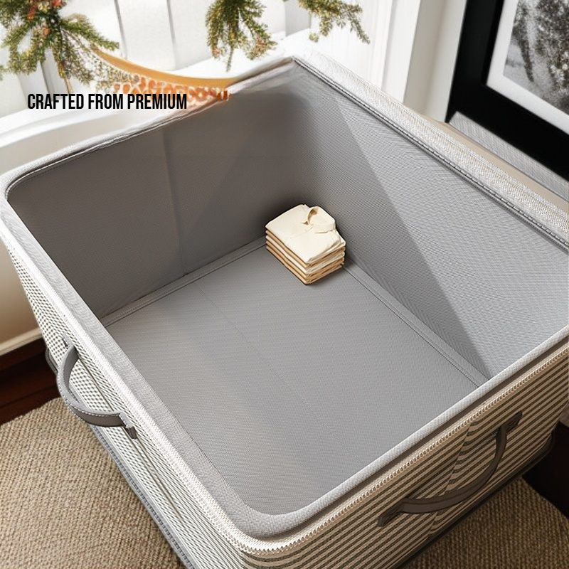 Home Organizer Fabric Storage Bin with Convenient Lock