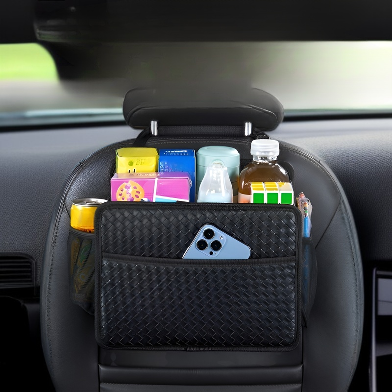 Caja de almacenamiento plegable y basurero para coche