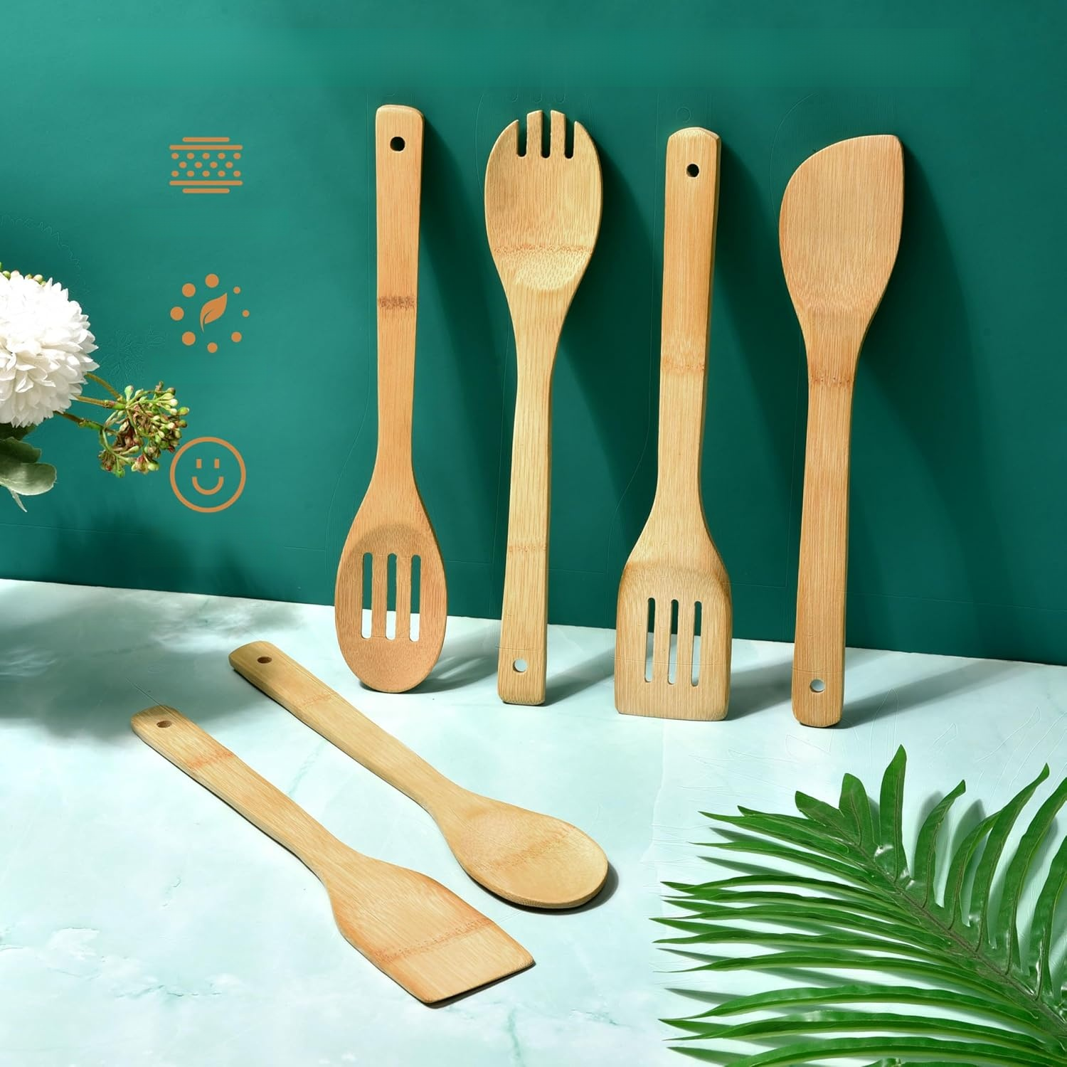 天然木製廚房用具套裝