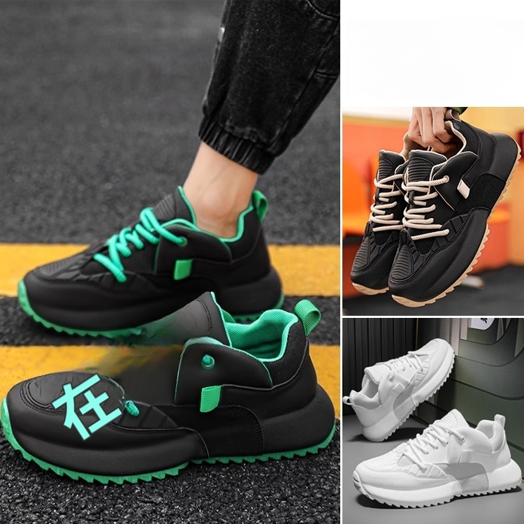 快適防水メンズ厚底シューズ カジュアルスニーカー