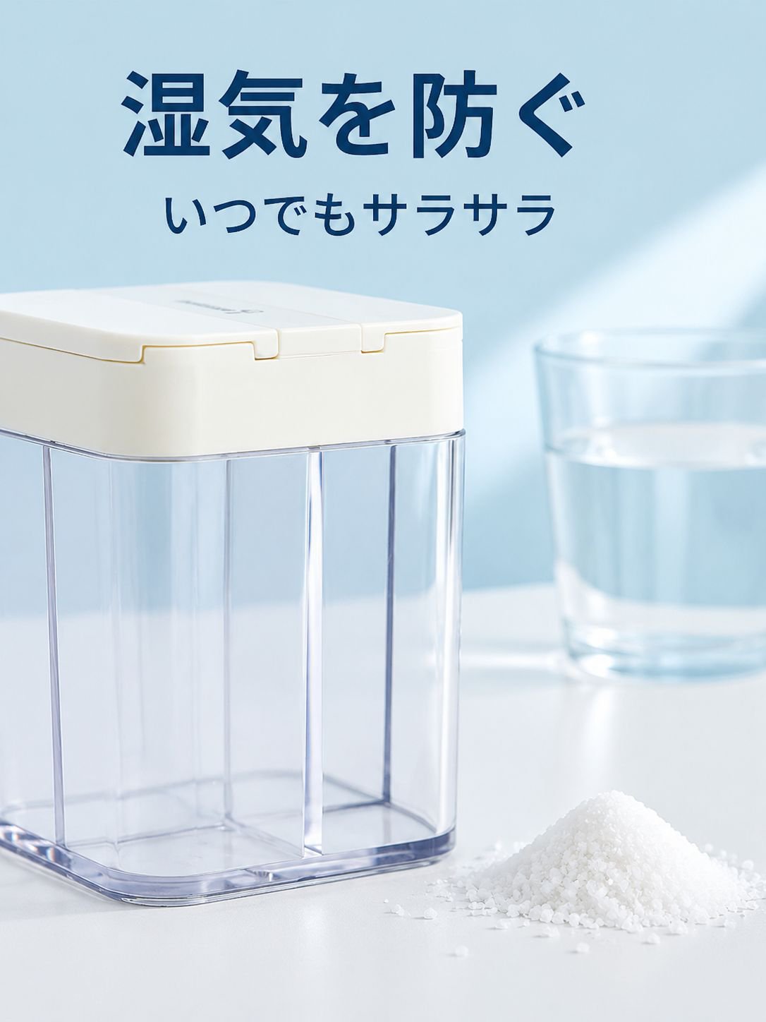 キッチン用仕切り付き防湿回転調味料ボックス