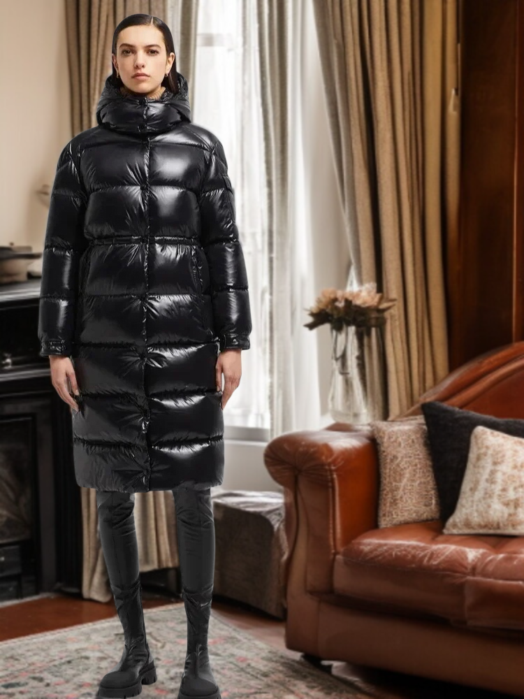 후드 착탈식 유니섹스 롱 다운