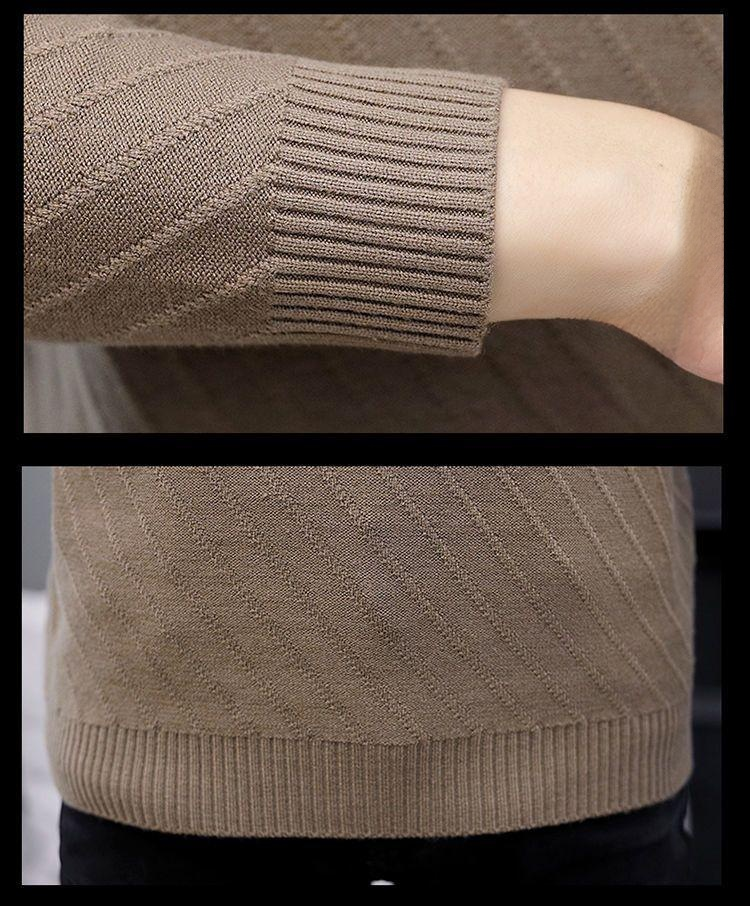 고급 소재 남성 스웨터 촉감 이미지