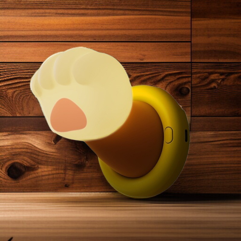 Lámpara de mesa táctil con pata de gato adorable, compañera para dormir en el dormitorio