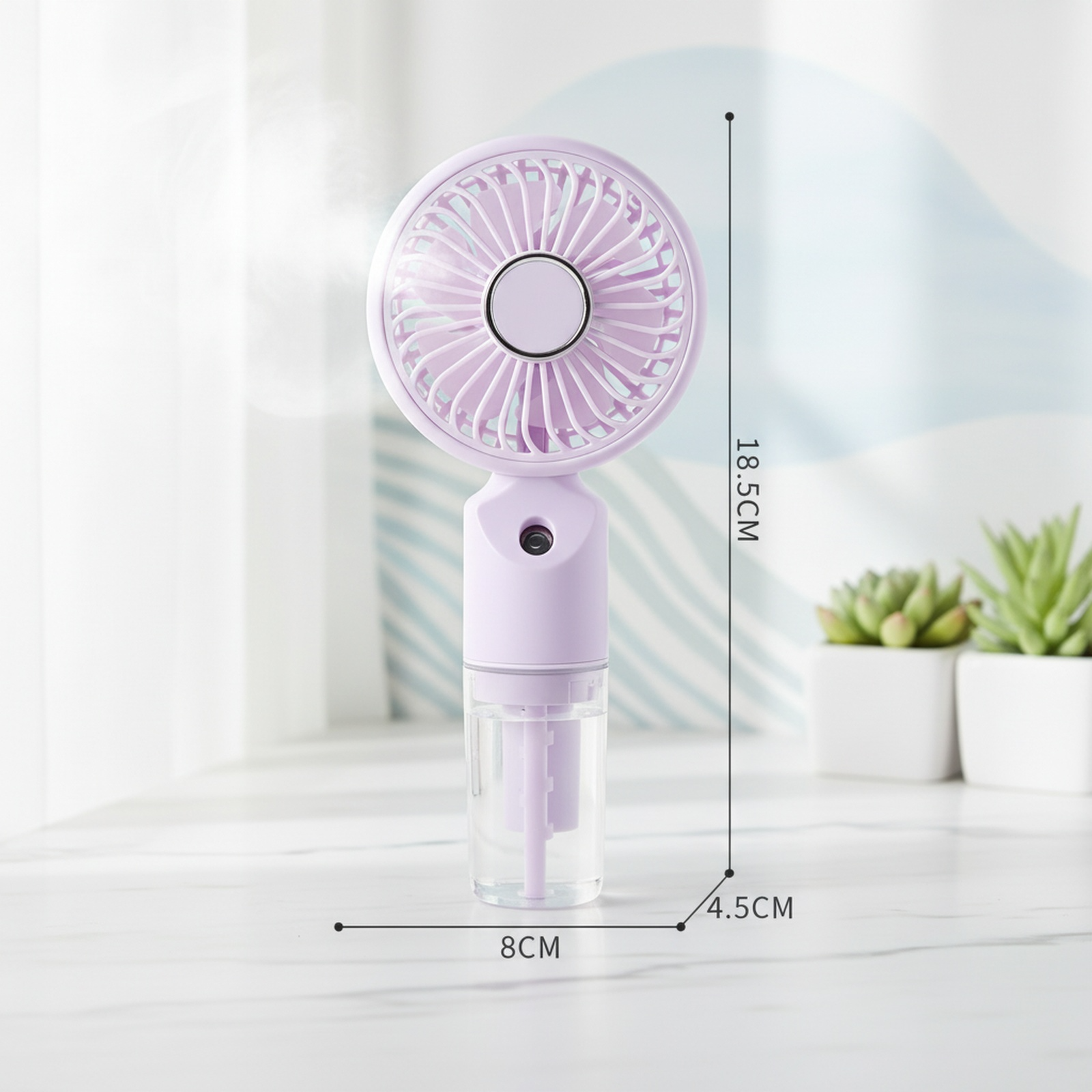 Ventilateur brumisateur portable à main, hydratant pour voyage en plein air