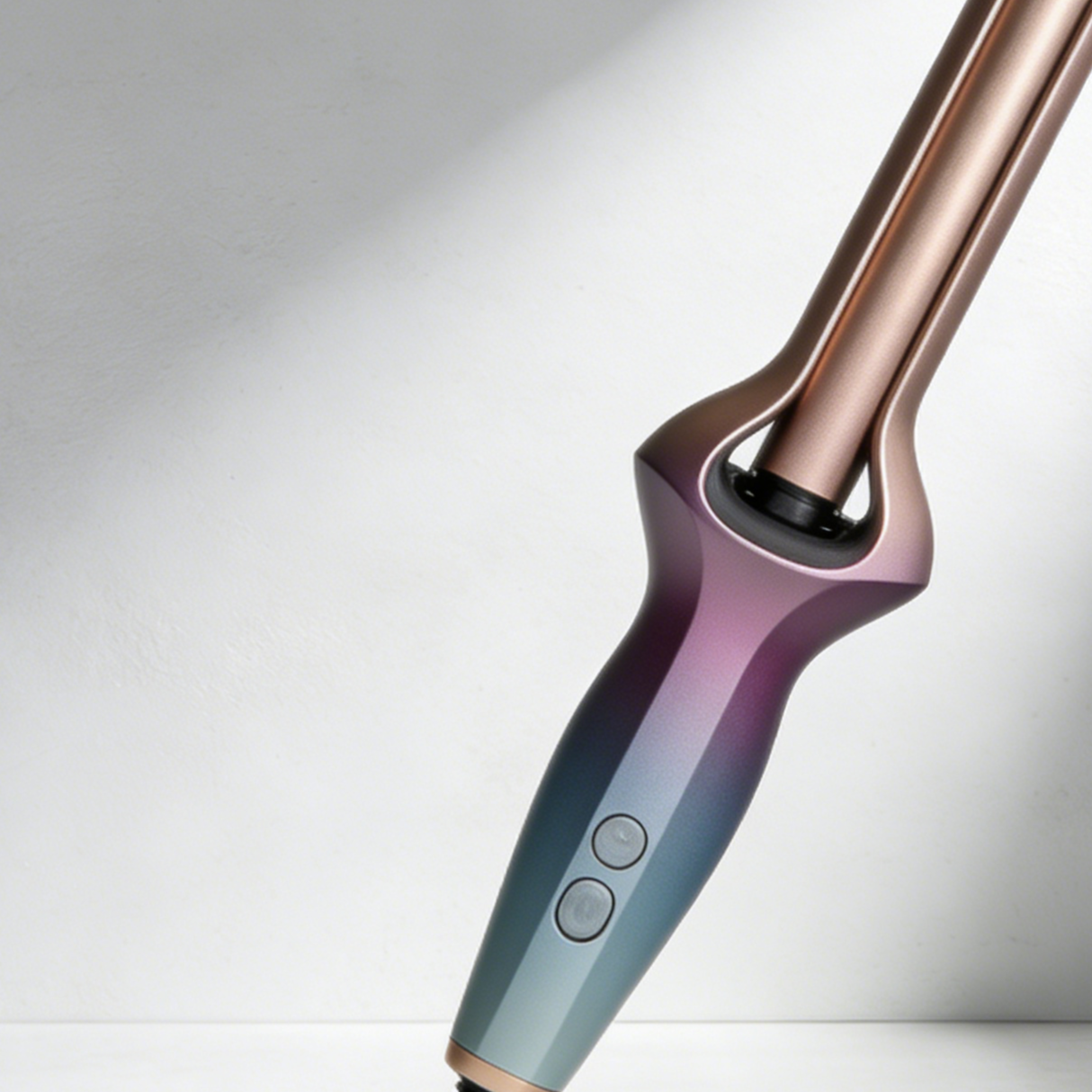 Rizador de cabello multifuncional de cerámica en uso