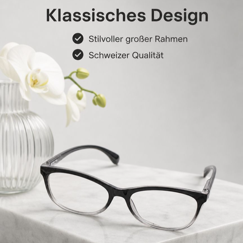 Großrahmige, modische und ultraleichte Lesebrille für Senioren