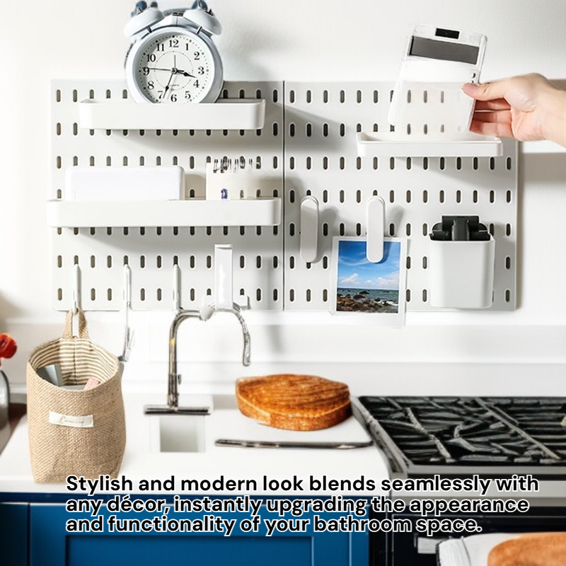 Bathroom Punch-free Wall-mounted Multi-functional Storage Shelf