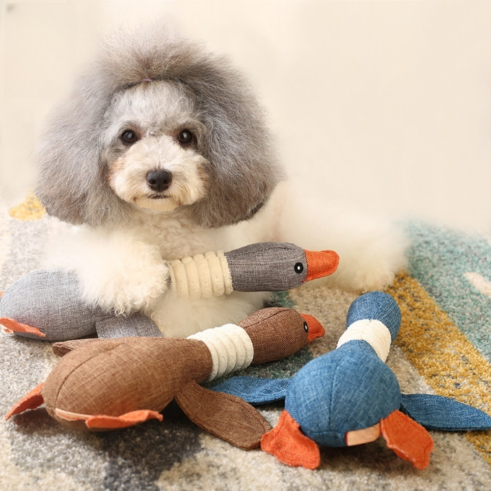 Peluche Chien Oie Parlant