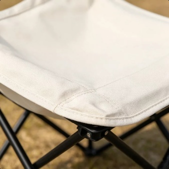 Sturdy frame and durable fabric of moon chair