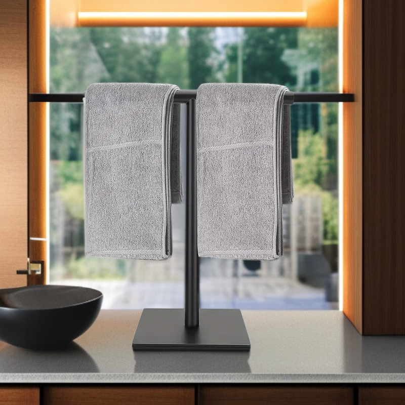 조리대 데스크탑 목걸이 보관 및 전시용 수직 수건 걸이