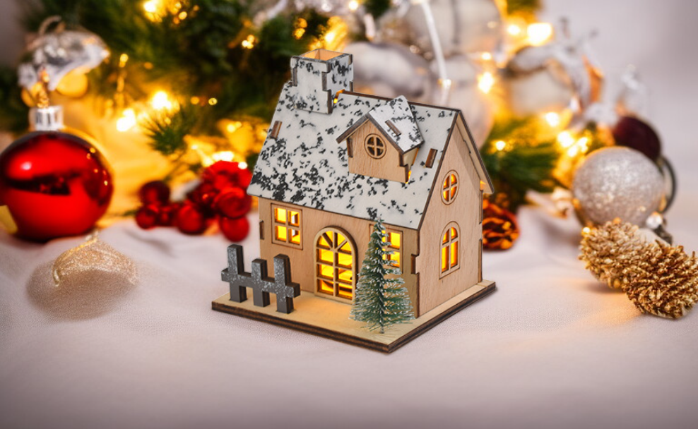 귀여운 산타와 루돌프 데스크탑 장식