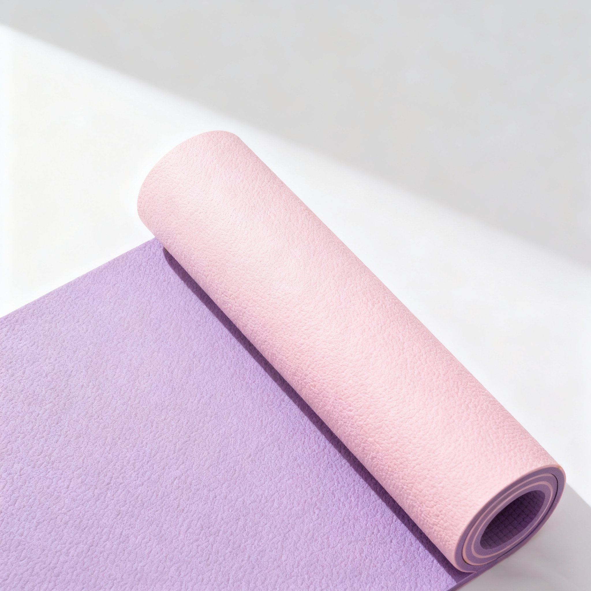그라데이션 보라색 요가 매트