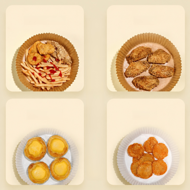 No-Wash Air Fryer Paper Liners