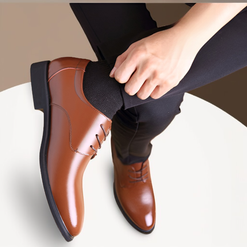 أحذية جلدية رجالية، أحذية كاجوال مقاومة للتآكل، أحذية رسمية للعمل