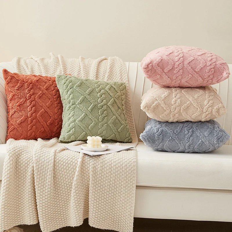 부조 패턴 쿠션 소파 쿠션