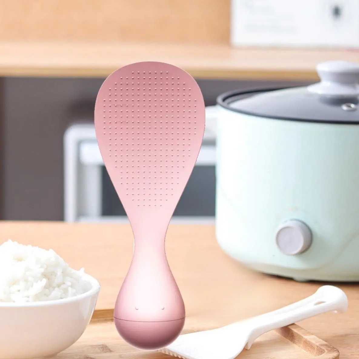 Non-stick Rice Paddle with Stand for Kitchen