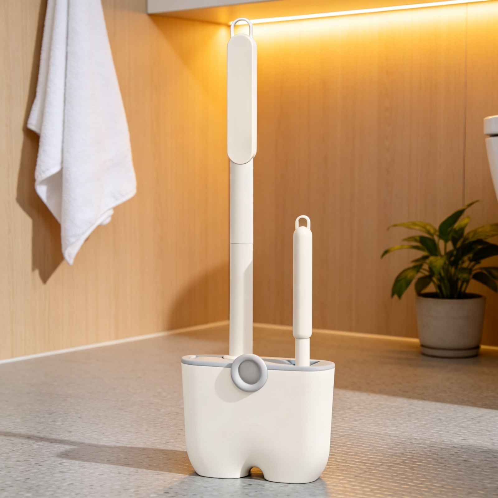 Portacepillo de baño de silicona para pared, fácil instalación sin perforaciones