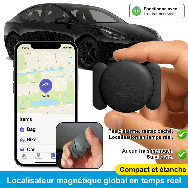 Localisateur global en temps réel à fixation magnétique