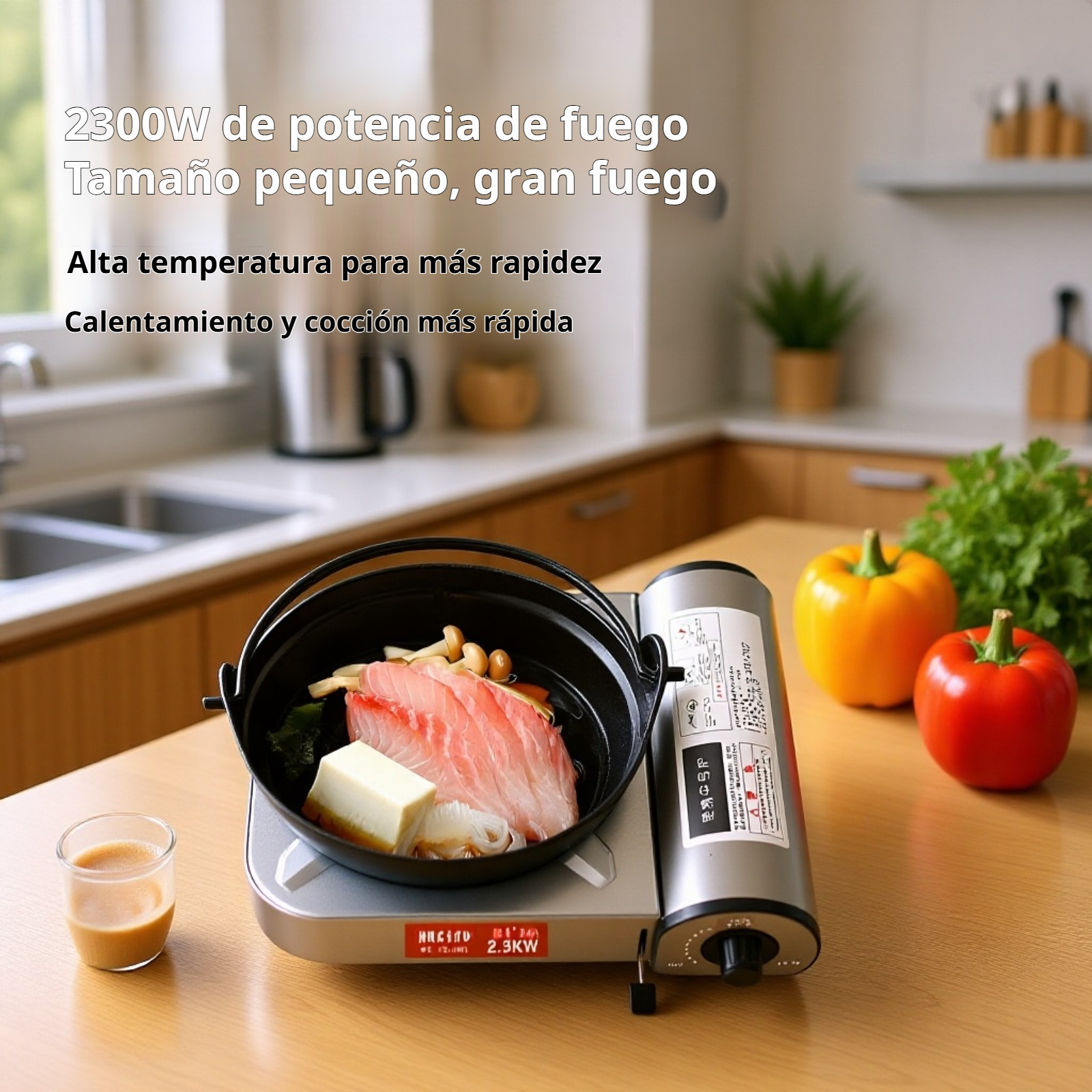 Estufa de gas portátil para exteriores