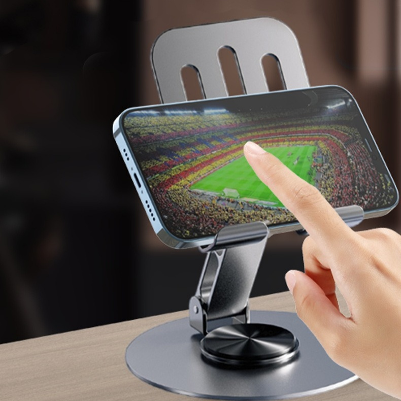 Faltbarer, drehbarer Handyhalter für den Schreibtisch
