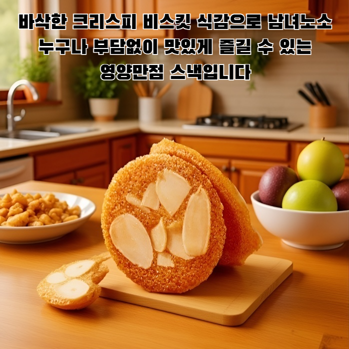 [비장과 위를 튼튼하게] 아몬드, 대추, 얌 크리스피 비스킷
