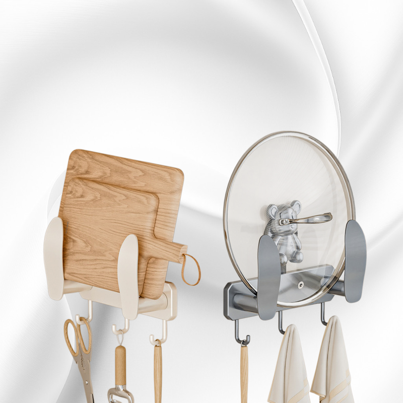 壁掛式鍋蓋架厨房收納神器通用置物架簡約現代