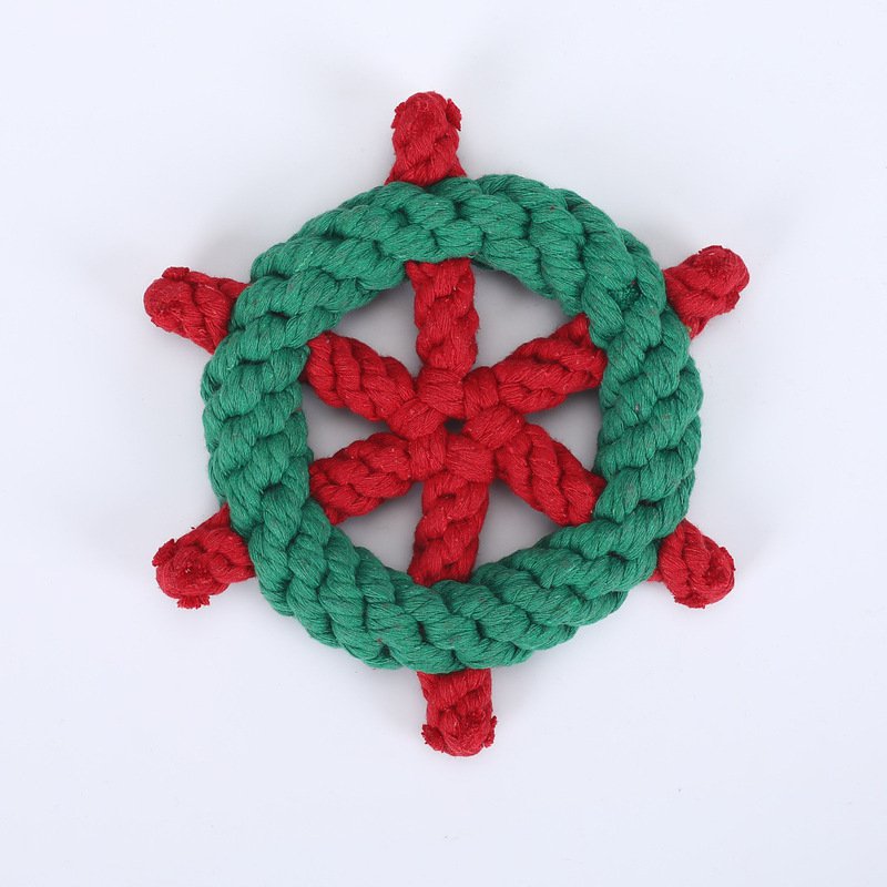 狗狗啃咬磨牙繩結