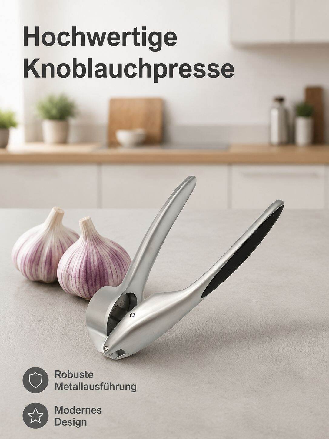 Verdickter manueller Knoblauchpresse, multifunktionaler Knoblauchzerkleinerer