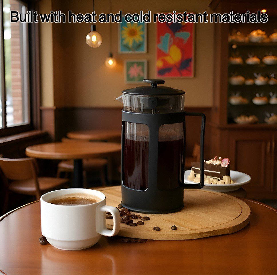 Versatile French press for coffee and tea brewing