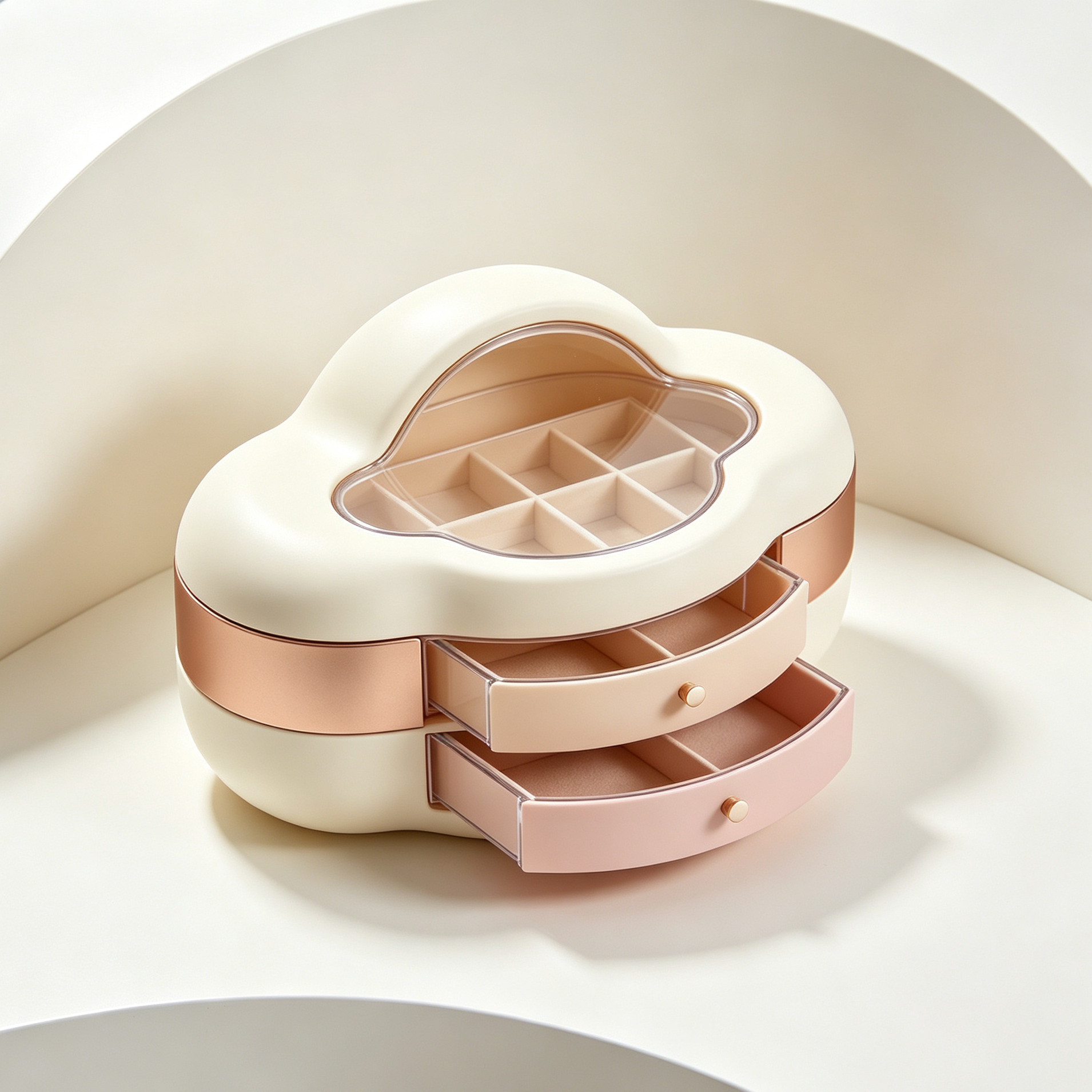 Cloud-shaped jewelry storage boxes (3 pieces)