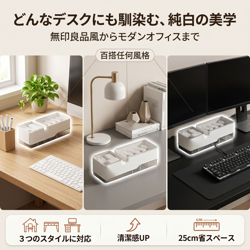 充電ケーブル収納ボックス電源タップ整理器スマホ充電器収納箱