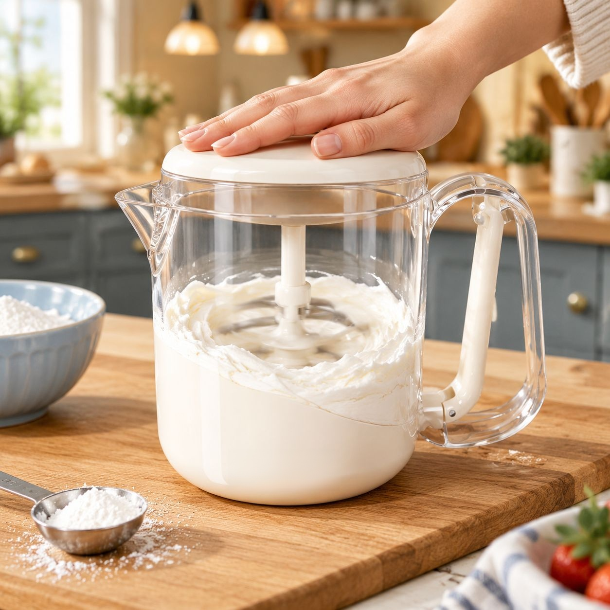 Noodle stirring stick Mixer Whip cream Durable and convenient Filtering and mixing of pasta Modern L
