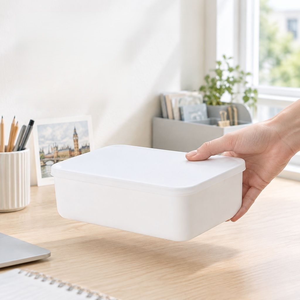 Desktop Sundries Storage Box Cosmetic Makeup Organizer Snack Storage Basket